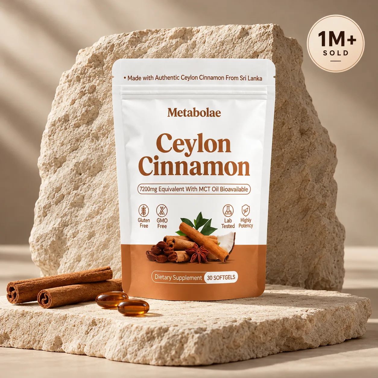 Ceylon Cinnamon Softgels pack